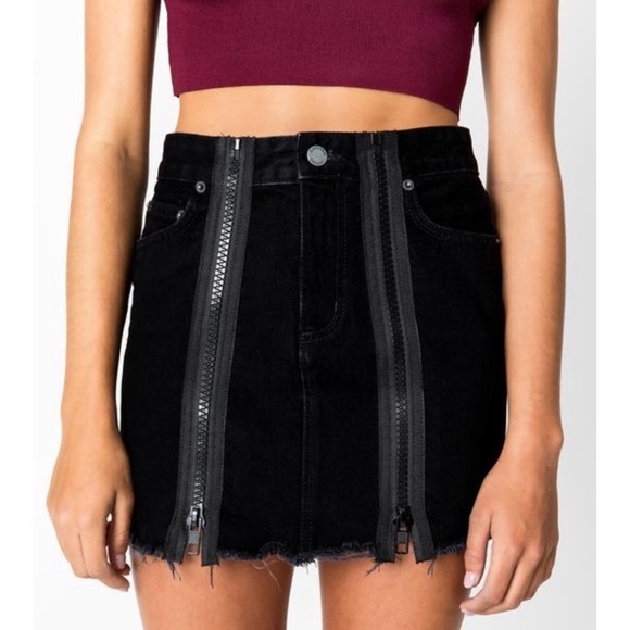 Carmar Acid Wash Denim Mini Skirt - Picture 2 of 14